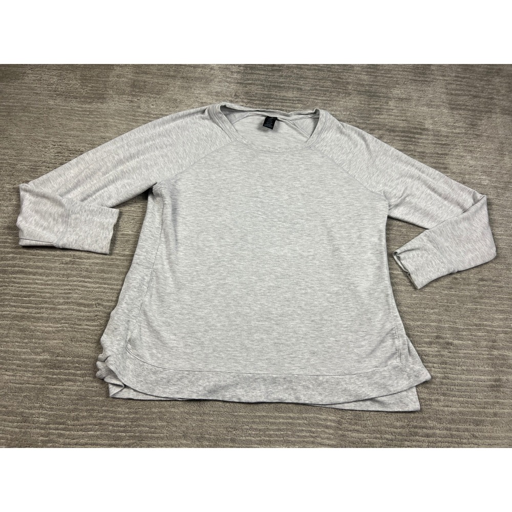 Active Life Top Womens XXL Grey Modal Blend Long Sleeve Thumbhole Athleisure
